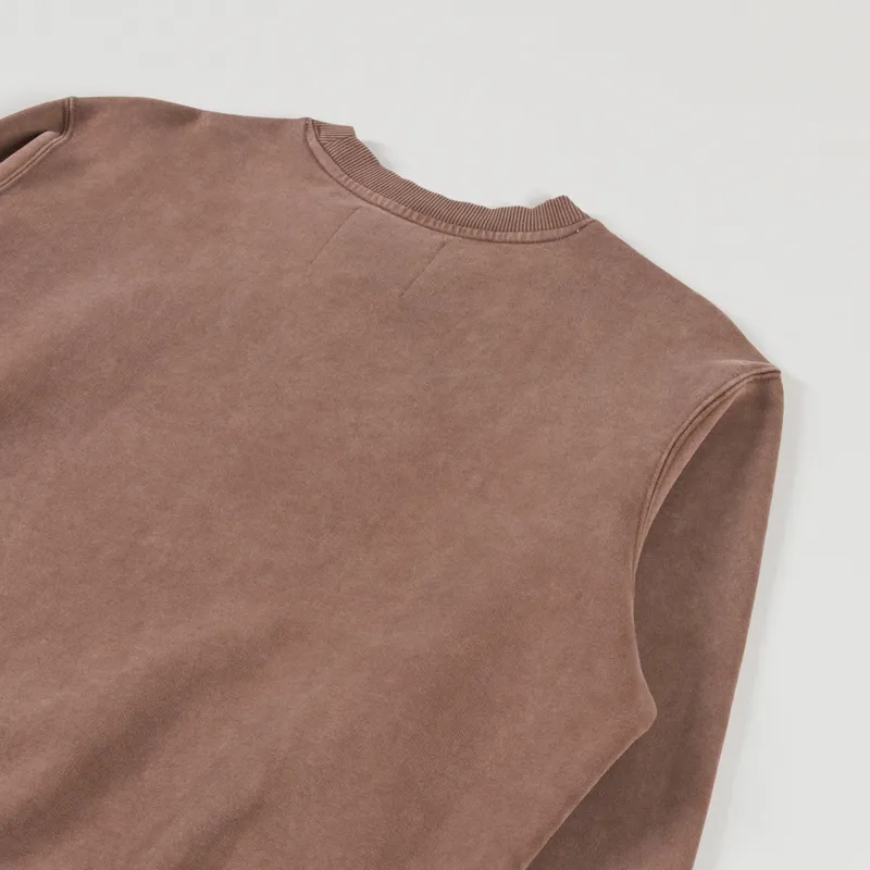 Edwin Axiom Crew Sweat Brown-3