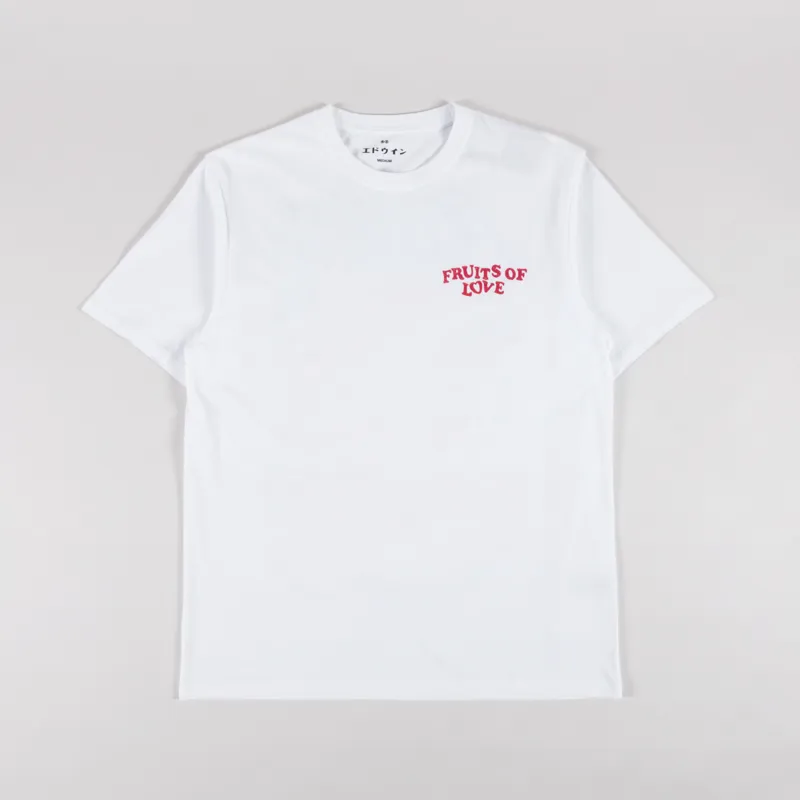 Edwin Fruits Of Love T Shirt White-1