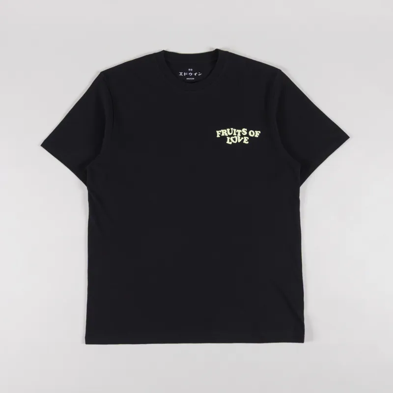 Edwin Fruits Of Love T Shirt Black-1