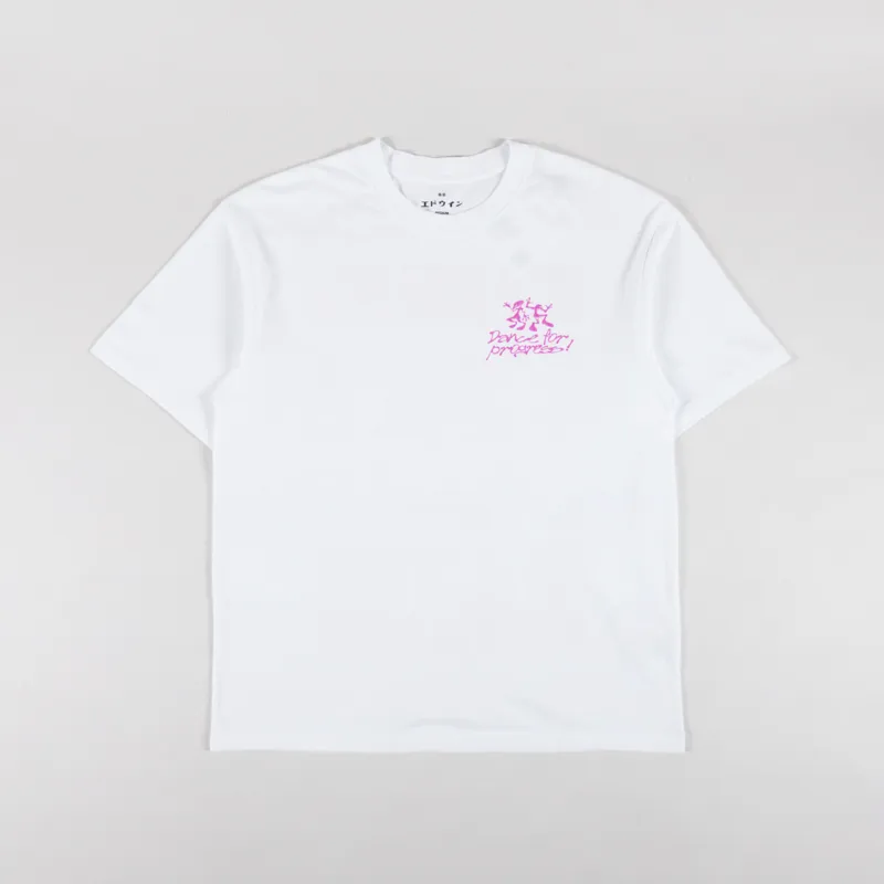 Edwin Tokyo Dance Union T Shirt White-1