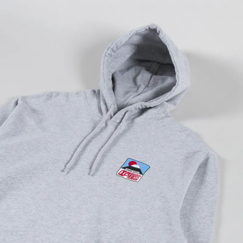 Edwin Sunset On Fuji San Hoodie Grey Marl-2