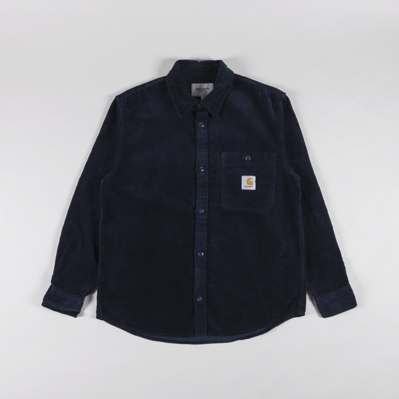 Carhartt WIP Long Sleeve Flint Shirt Deep Night
