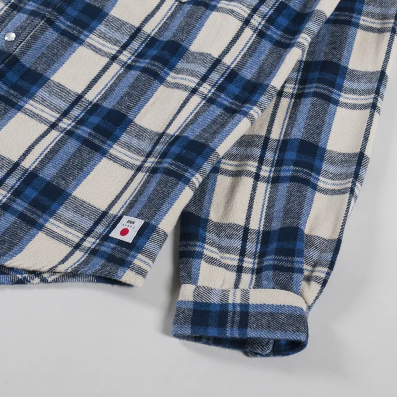 Edwin Western Long Sleeve Shirt Navy Blue-7