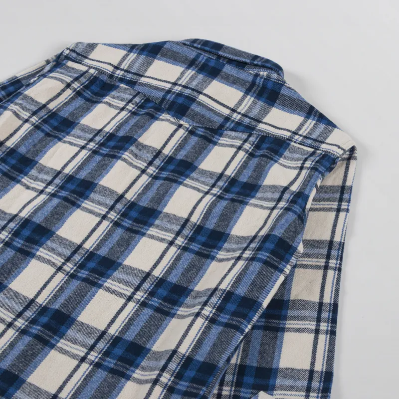 Edwin Western Long Sleeve Shirt Navy Blue-3