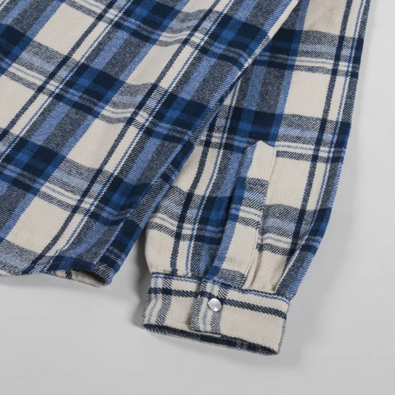 Edwin Western Long Sleeve Shirt Navy Blue-8