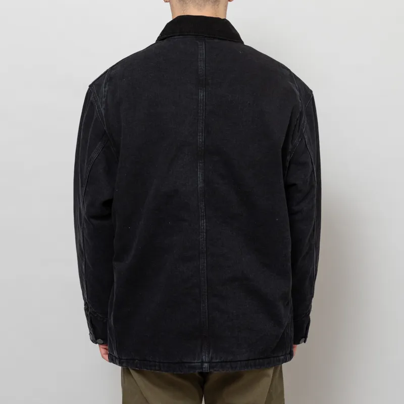 Carhartt WIP OG Chore Coat Black Stonewashed-4