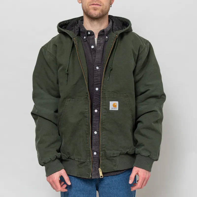 Carhartt WIP OG Active Jacket Olive Stone Canvas