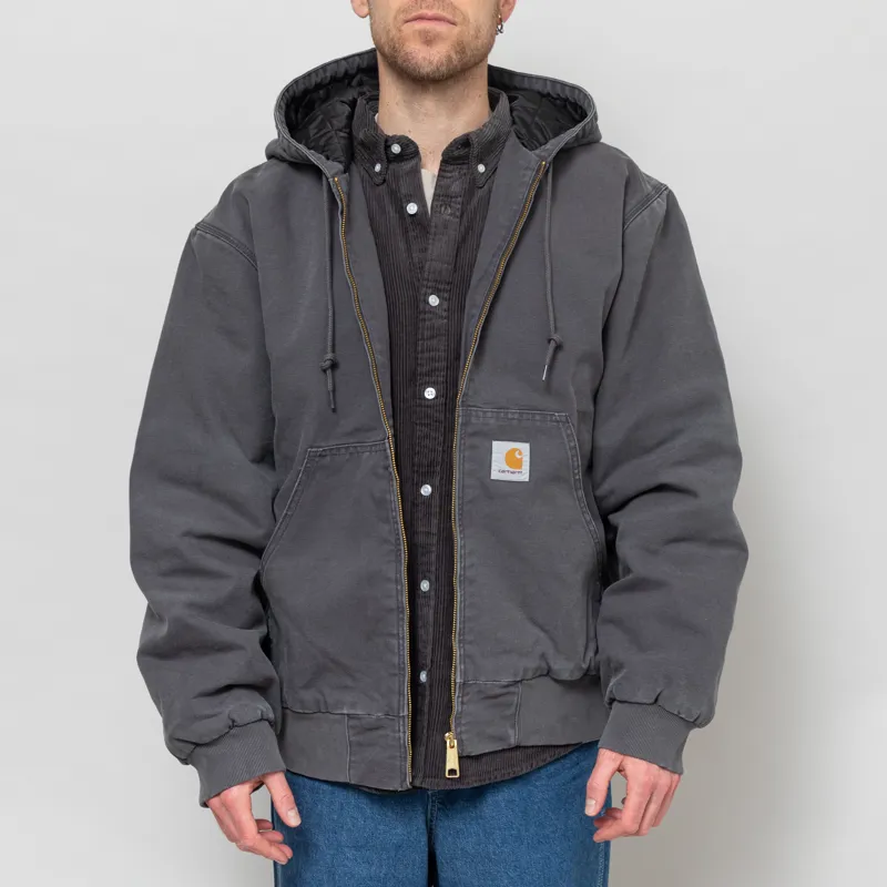 Carhartt WIP OG Active Jacket Graphite Stone Canvas