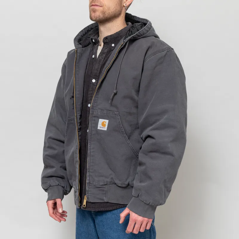 Carhartt WIP OG Active Jacket Graphite Stone Canvas-2