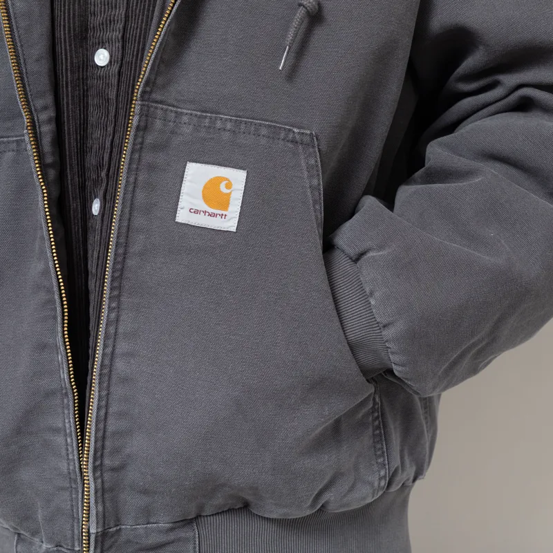Carhartt WIP OG Active Jacket Graphite Stone Canvas-8