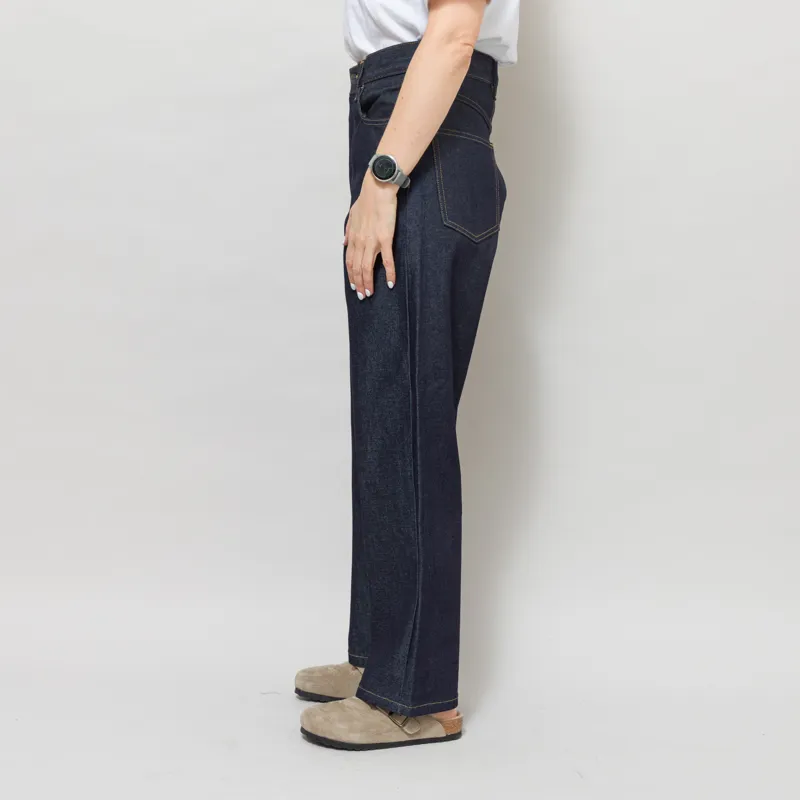 Carhartt WIP Womens Brandon Pants Blue Rigid-3