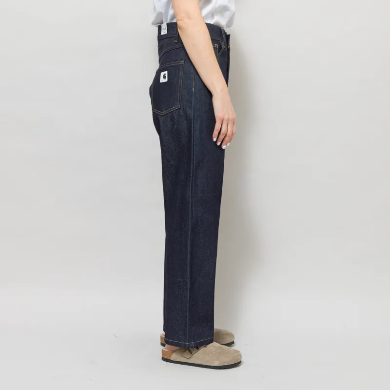 Carhartt WIP Womens Brandon Pants Blue Rigid-5