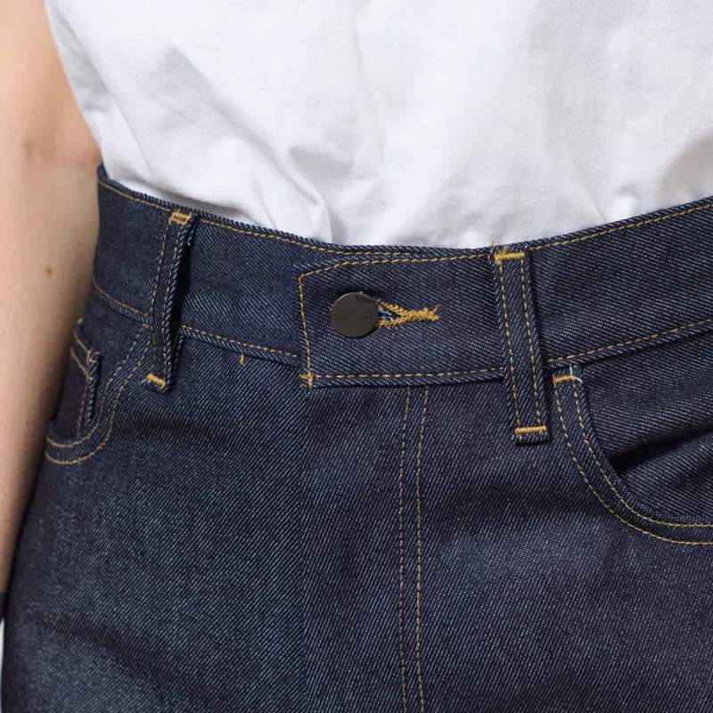 Carhartt WIP Womens Brandon Pants Blue Rigid-7