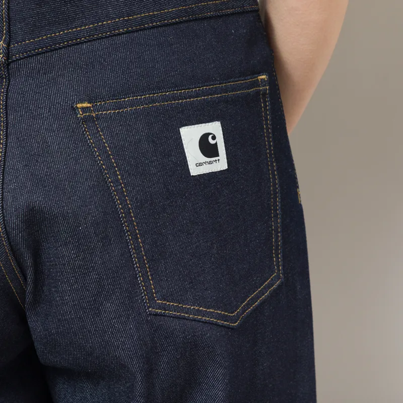 Carhartt WIP Womens Brandon Pants Blue Rigid-9