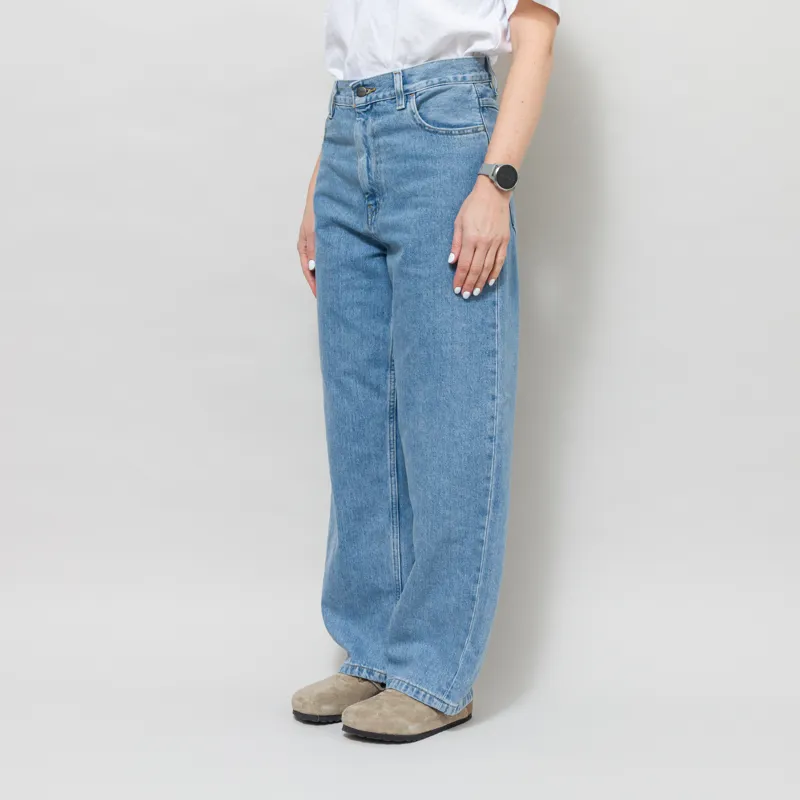 Carhartt WIP Womens Brandon Pants Blue Stone Bleached-2