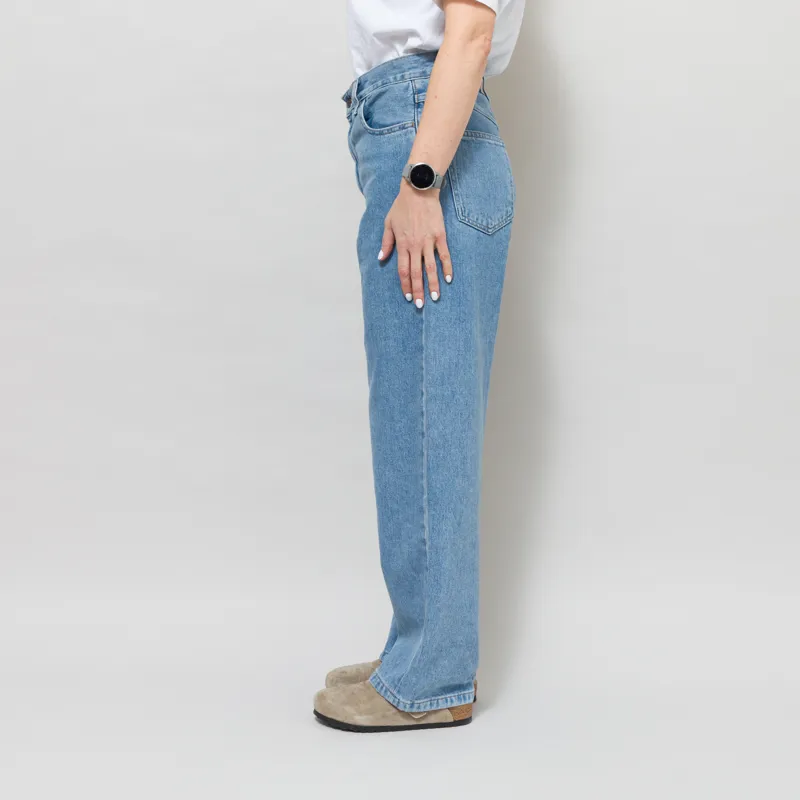 Carhartt WIP Womens Brandon Pants Blue Stone Bleached-3