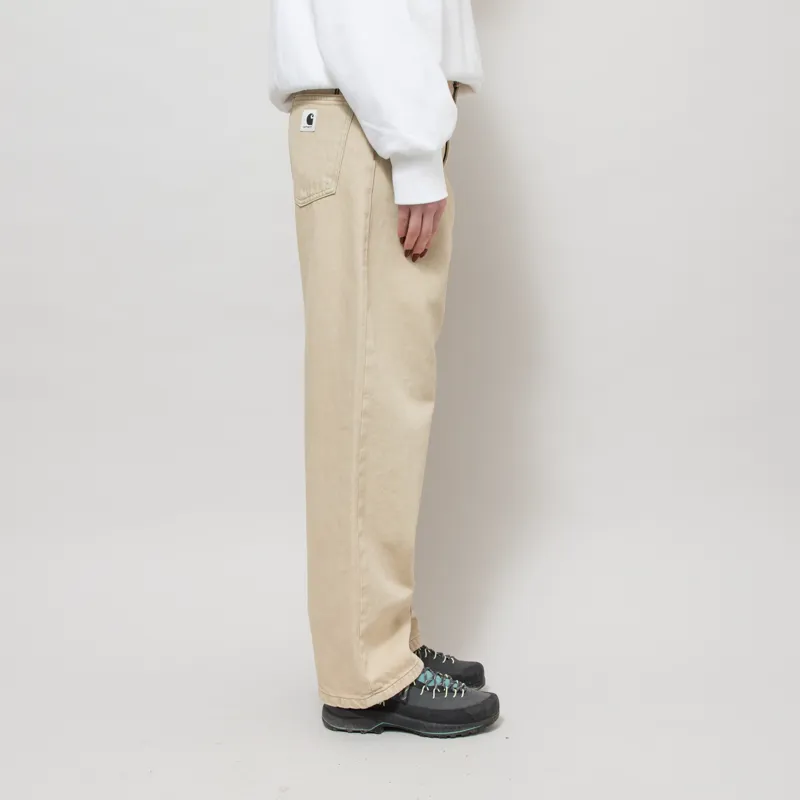 Carhartt WIP Womens Brandon Pants Blue Sand Bleached-4