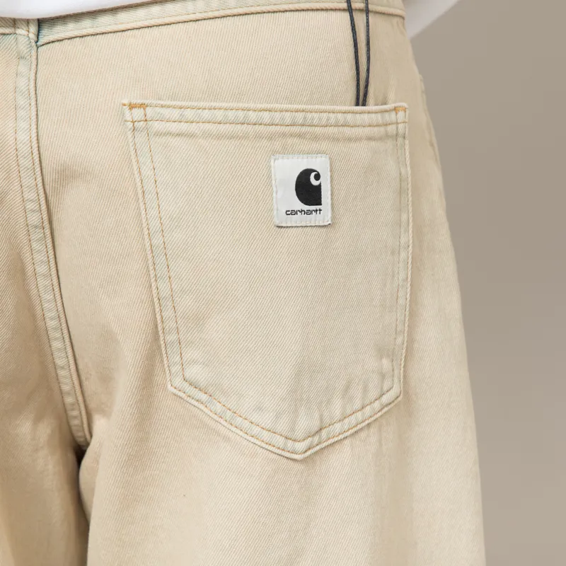 Carhartt WIP Womens Brandon Pants Blue Sand Bleached-6