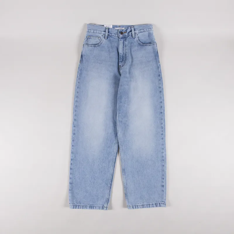 Carhartt WIP Womens Brandon Pants Blue Heavy Worn Bleached-1