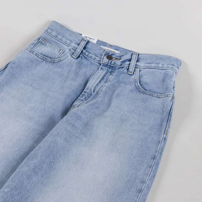 Carhartt WIP Womens Brandon Pants Blue Heavy Worn Bleached-4