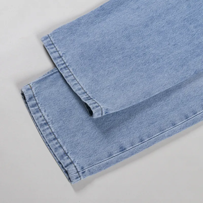 Carhartt WIP Womens Brandon Pants Blue Heavy Worn Bleached-6
