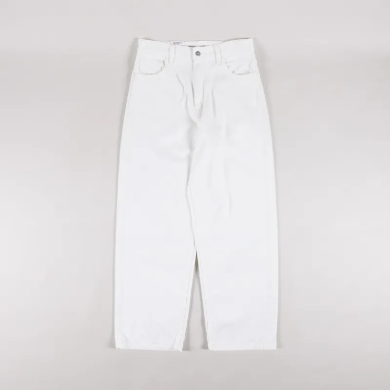 Carhartt WIP Womens Brandon Pants White Rinsed-1