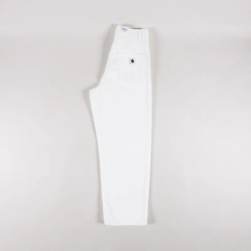 Carhartt WIP Womens Brandon Pants White Rinsed-2