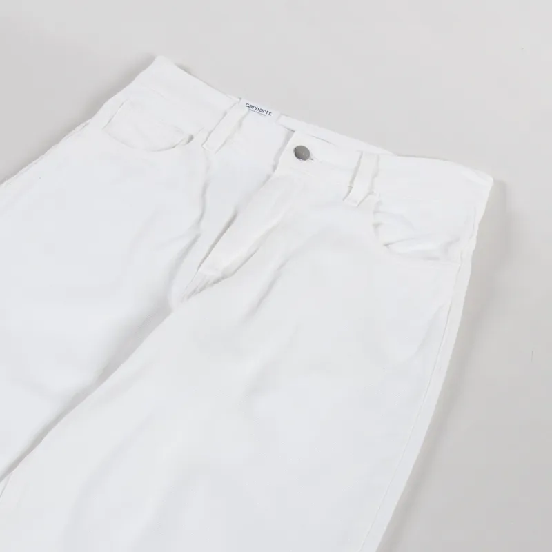 Carhartt WIP Womens Brandon Pants White Rinsed-4