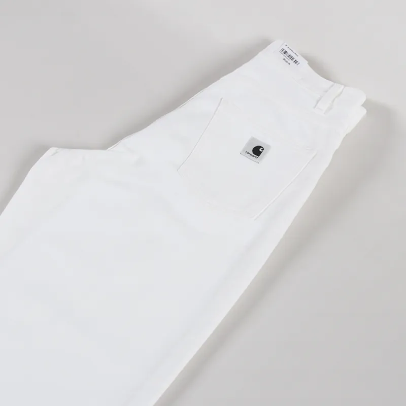 Carhartt WIP Womens Brandon Pants White Rinsed-5