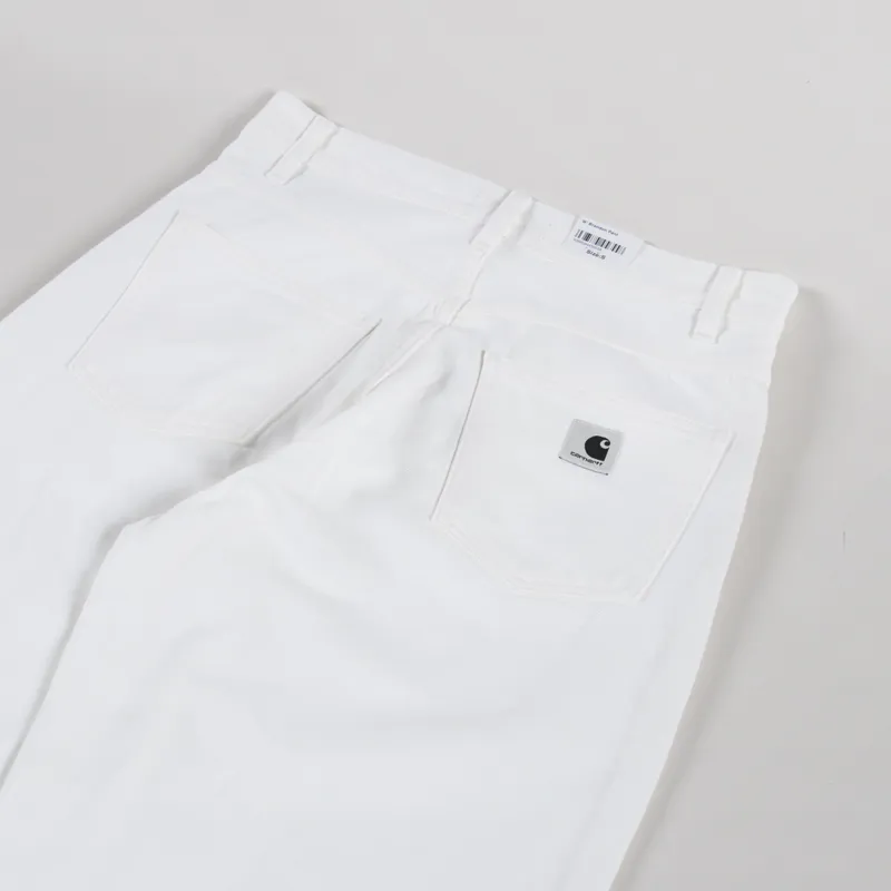 Carhartt WIP Womens Brandon Pants White Rinsed-3