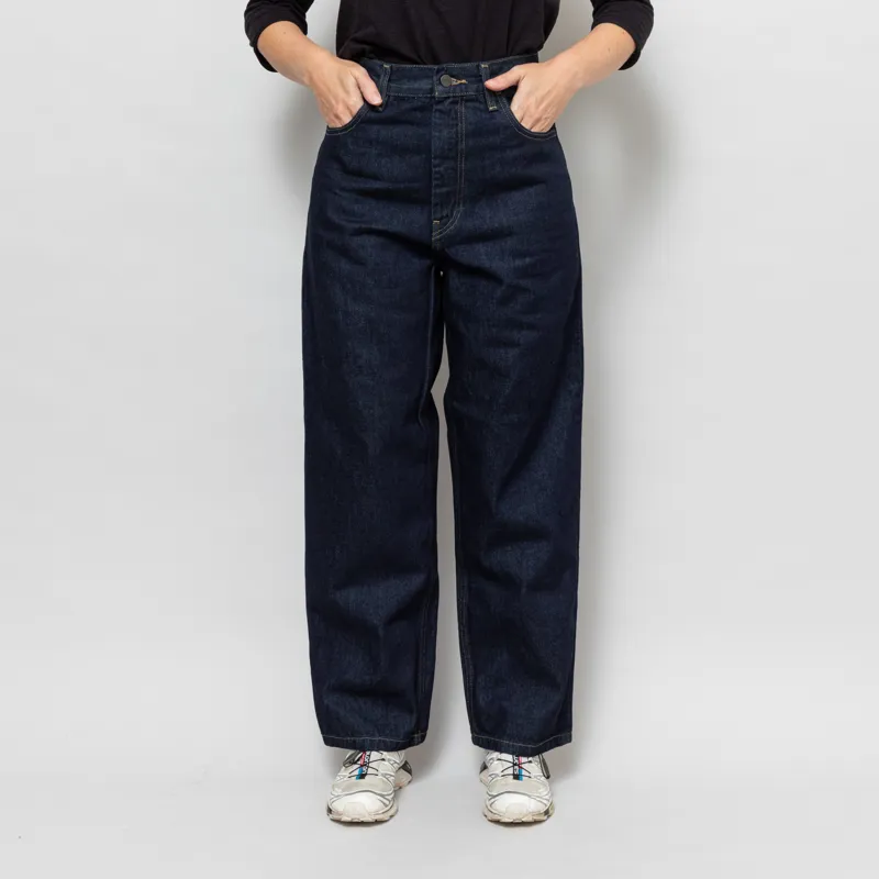 Carhartt WIP Womens Brandon Pants Blue Rinsed-1