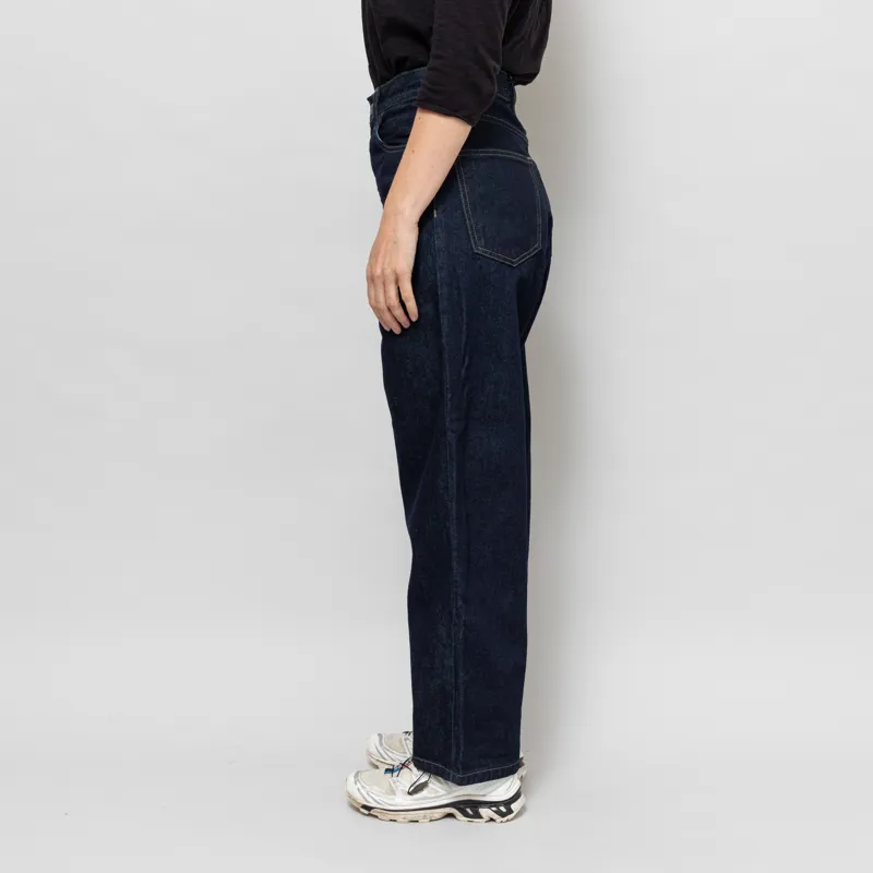 Carhartt WIP Womens Brandon Pants Blue Rinsed-3