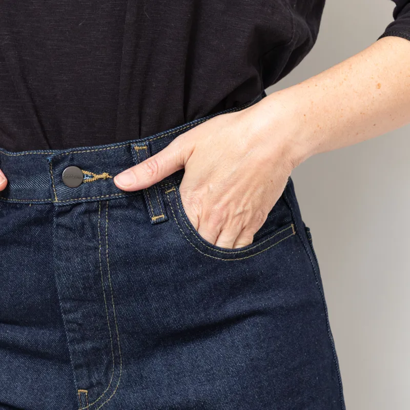 Carhartt WIP Womens Brandon Pants Blue Rinsed-8