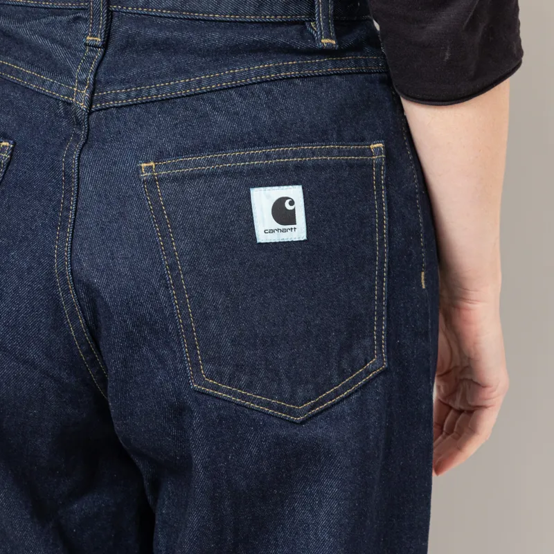 Carhartt WIP Womens Brandon Pants Blue Rinsed-7