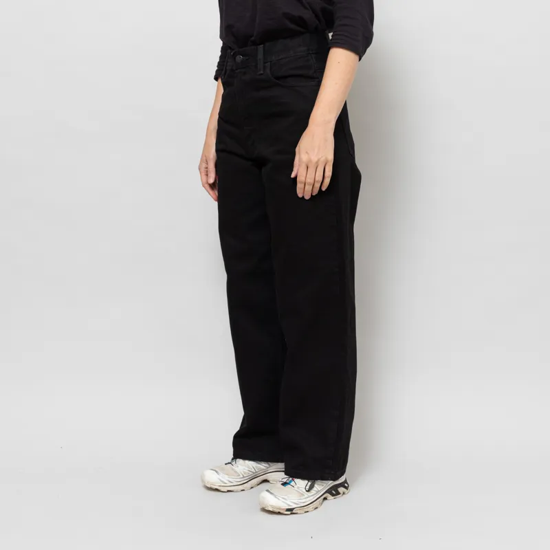 Carhartt WIP Womens Brandon Pants Black Rinsed-2