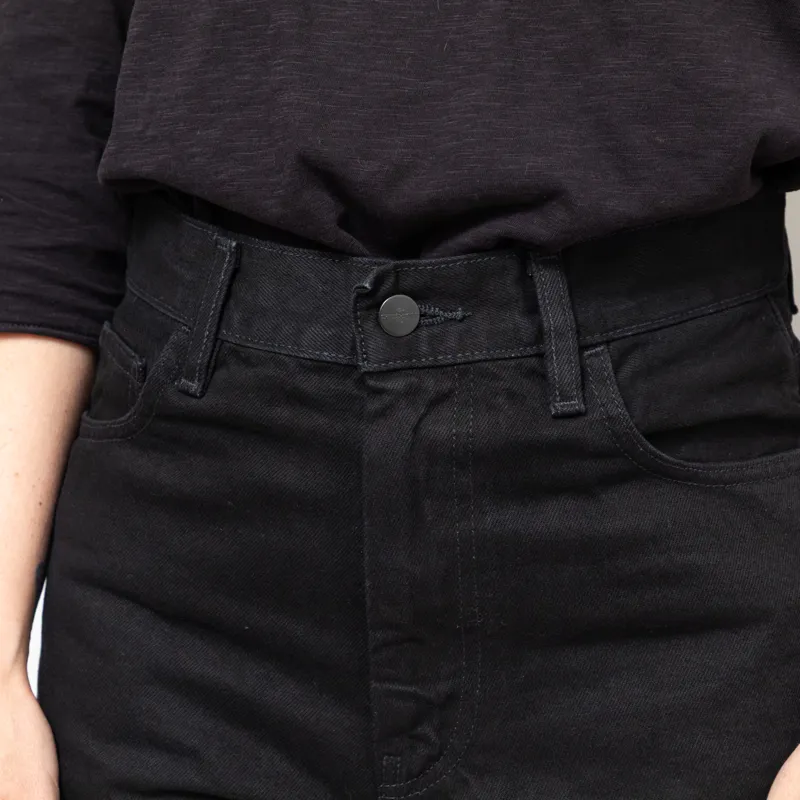 Carhartt WIP Womens Brandon Pants Black Rinsed-7