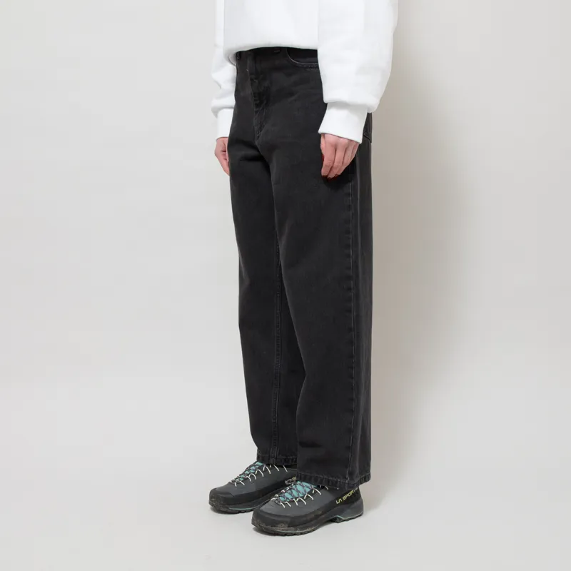 Carhartt WIP Womens Brandon Pants Black Stone Washed-1