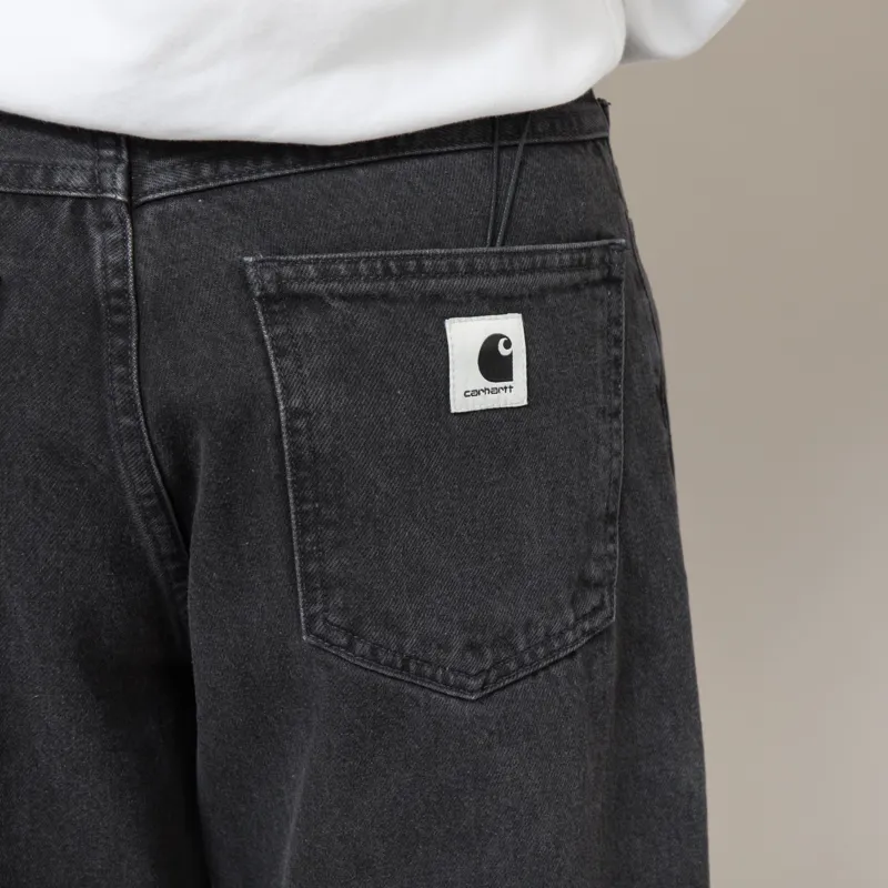 Carhartt WIP Womens Brandon Pants Black Stone Washed-6