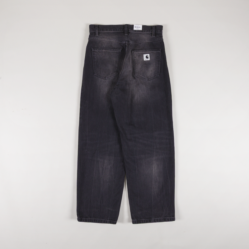 Carhartt WIP Womens Brandon Pants Black Tobacco Used Wash