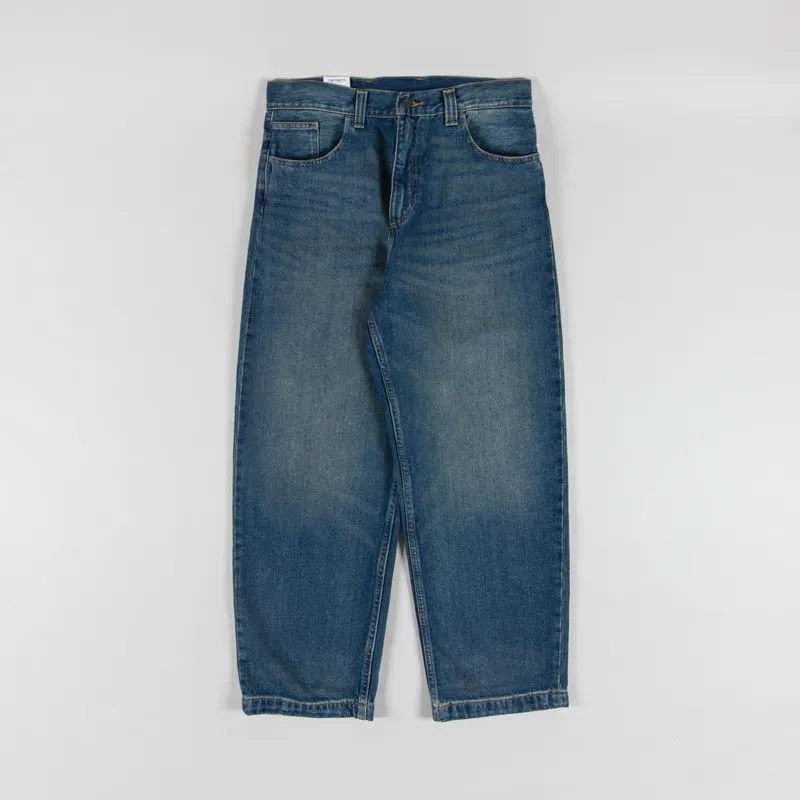 Carhartt WIP Brandon Pant Blue Worn Used Wash-1