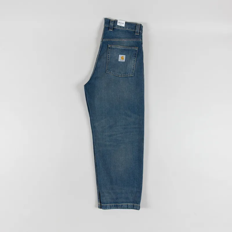 Carhartt WIP Brandon Pant Blue Worn Used Wash-2