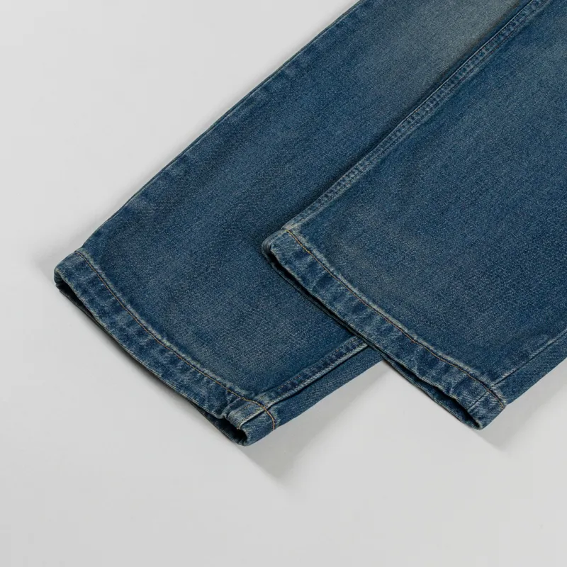 Carhartt WIP Brandon Pant Blue Worn Used Wash-4