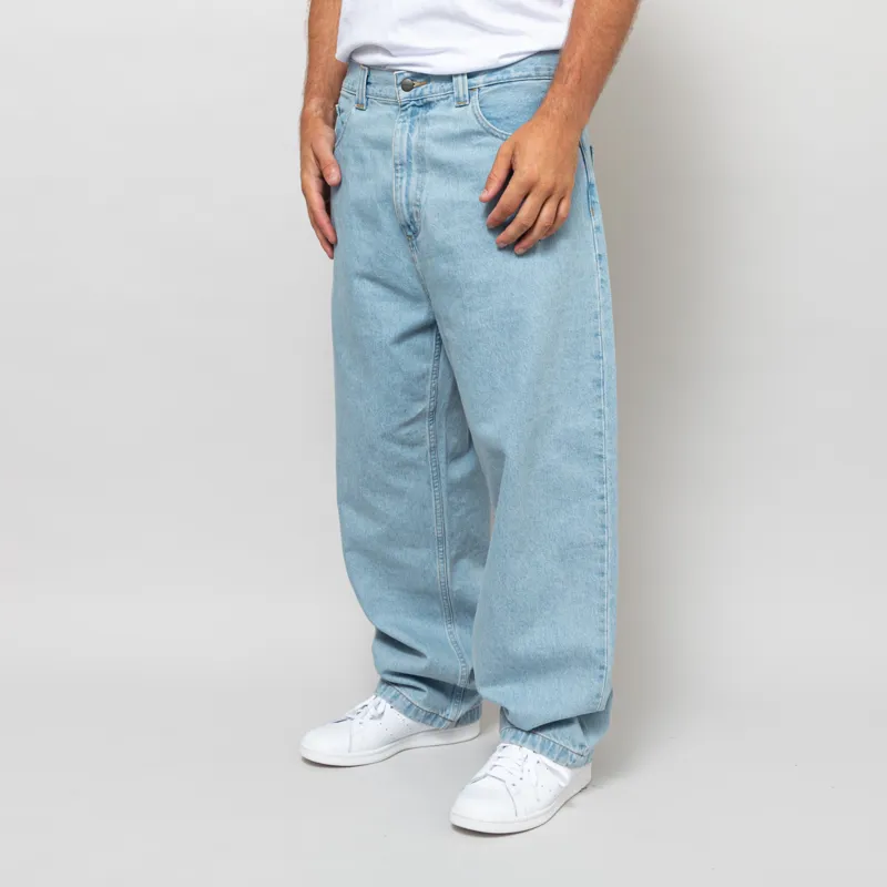 Carhartt WIP Brandon Pant Blue Heavy Stone Bleached-1