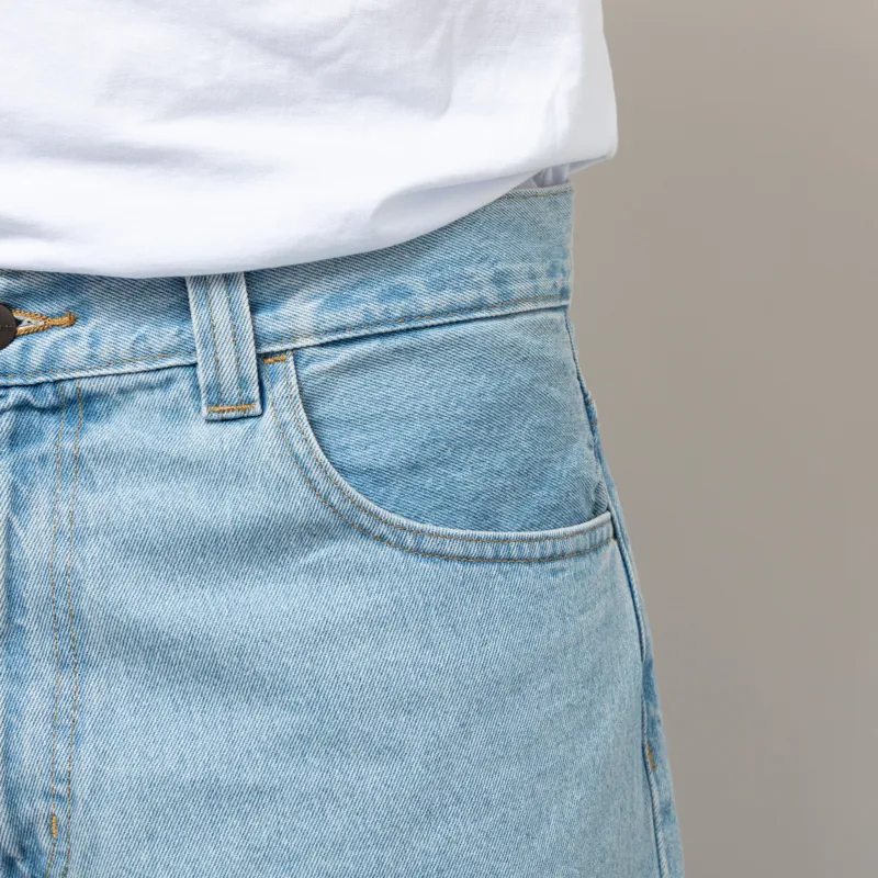 Carhartt WIP Brandon Pant Blue Heavy Stone Bleached-8