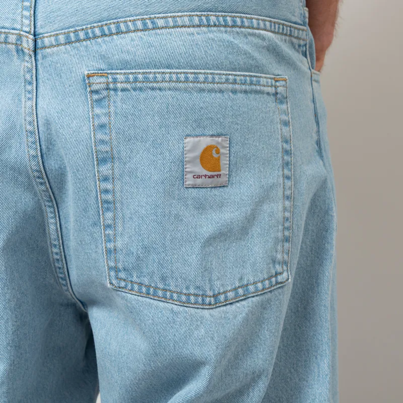 Carhartt WIP Brandon Pant Blue Heavy Stone Bleached-5