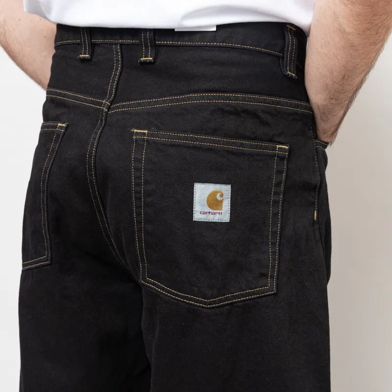 Carhartt WIP Brandon Pant Black Rinsed-6
