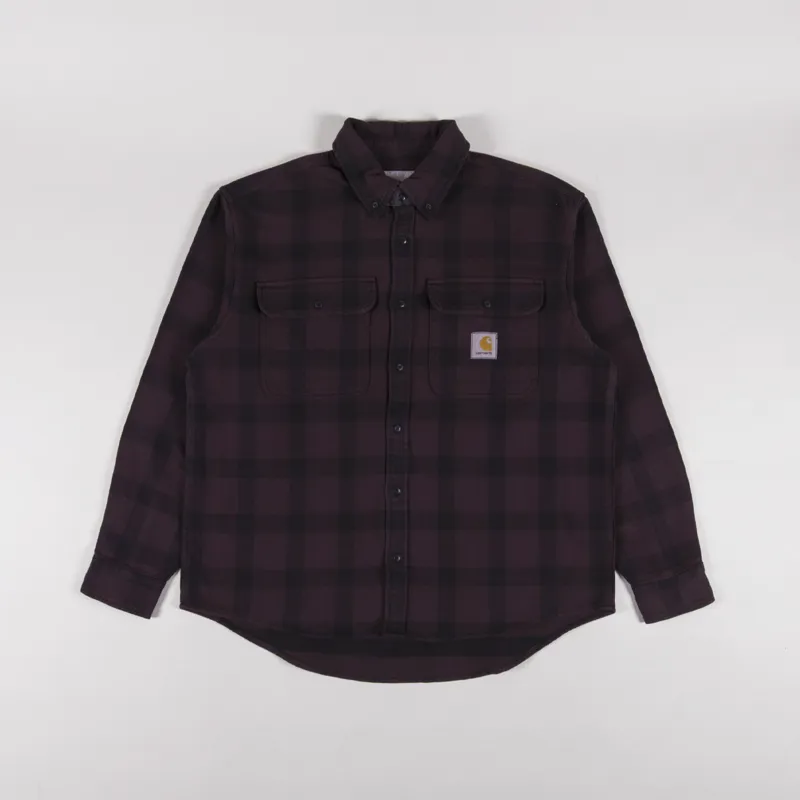 Carhartt WIP Long Sleeve Edmands Shirt Natural Palisander