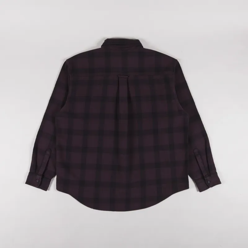 Carhartt WIP Long Sleeve Edmands Shirt Natural Palisander-1