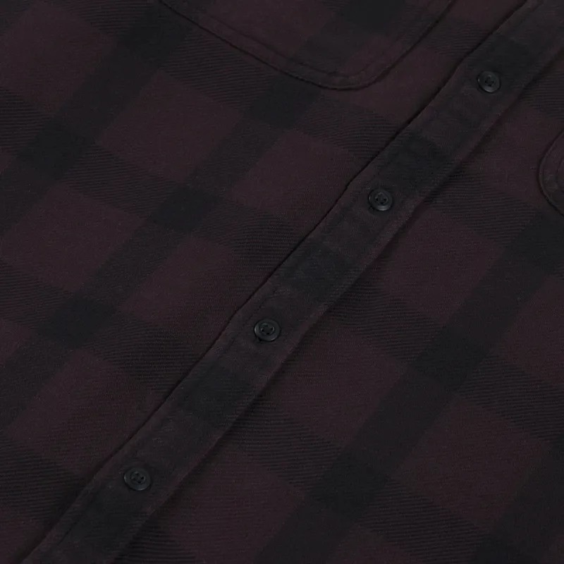 Carhartt WIP Long Sleeve Edmands Shirt Natural Palisander-5