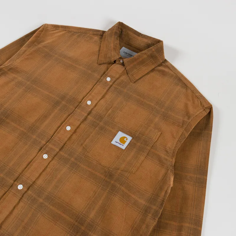 Carhartt WIP Wilber Shirt Hamilton Brown-2